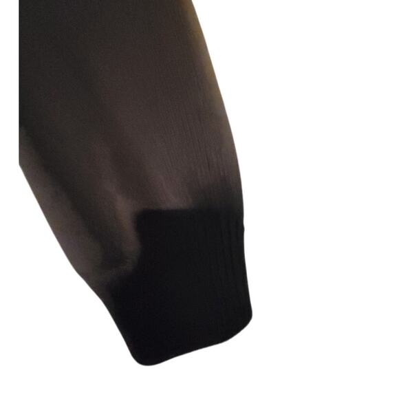 INC International Concepts Jacket Men's Bomber XL Mock Neck Black Y2k Preppy - Picture 10 of 14